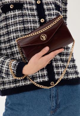 Kadın Bordo Rugan Kol Çantası - 50300334003