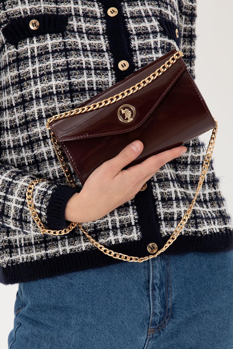 Kadın Bordo Rugan Kol Çantası - 50300334003