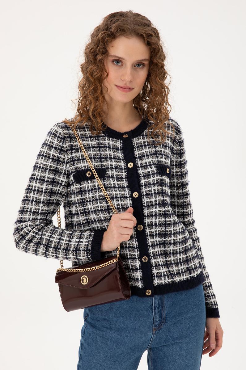 Kadın Bordo Rugan Kol Çantası