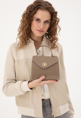 Kadın Vizon Rugan Kol Çantası - 50300333002