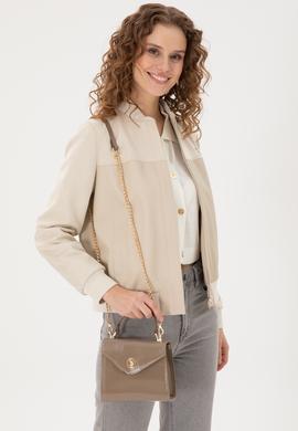 Kadın Vizon Rugan Kol Çantası - 50300333002