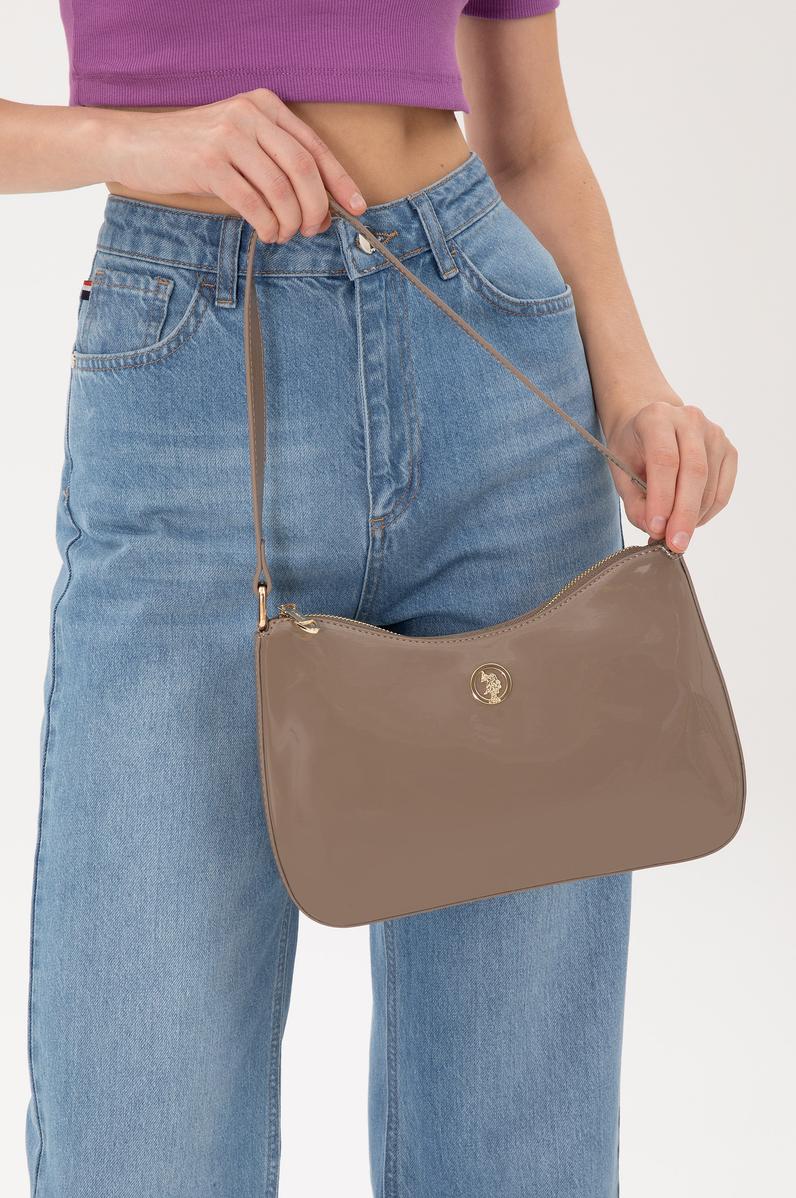 Kadın Vizon Rugan Kol Çantası