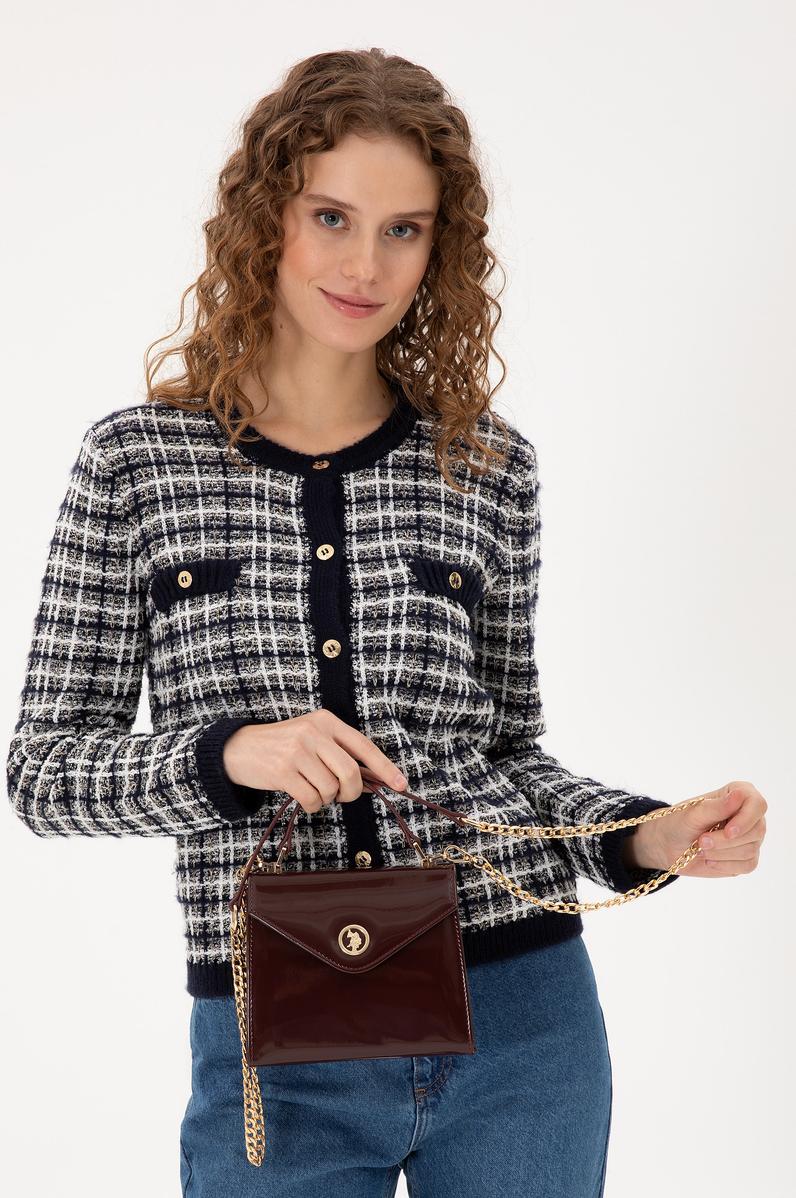 Kadın Bordo Rugan Kol Çantası