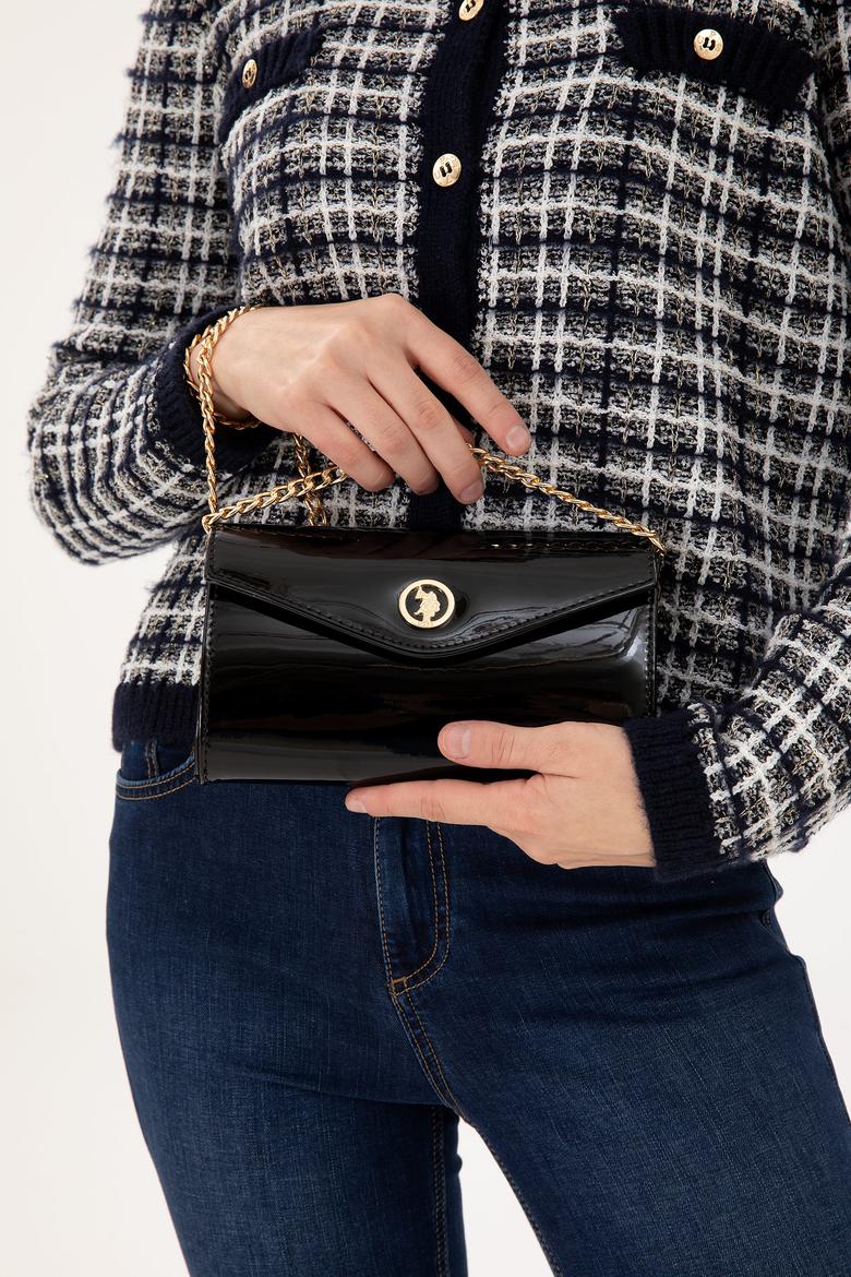 Kadın Siyah Rugan Kol Çantası - 50300334001