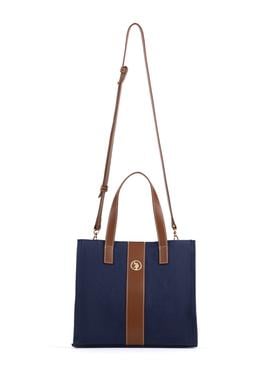 Kadın Lacivert Kanvas Kol Çantası - 50300316003