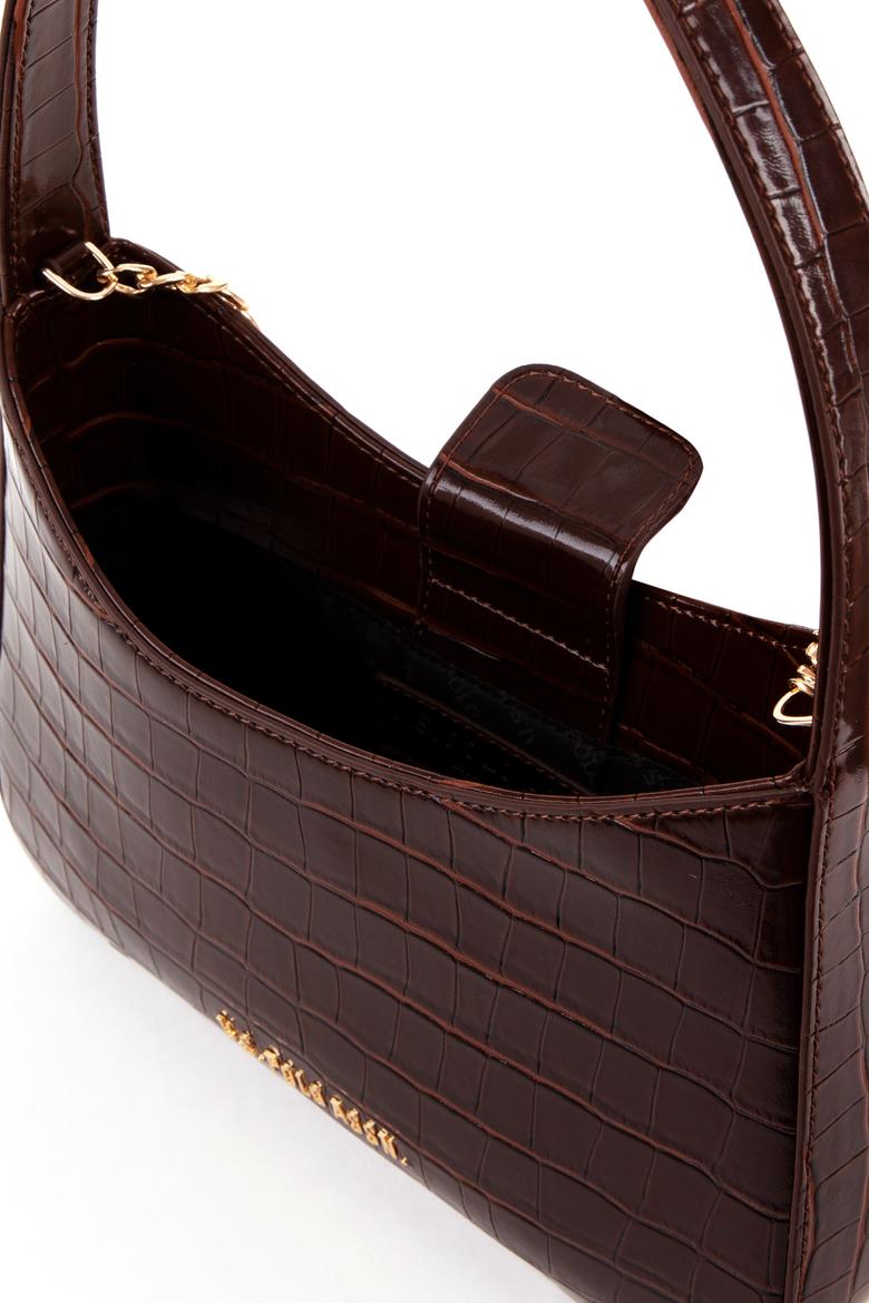 Kadın Kahverengi Kroko Kol Çantası - 50300342003