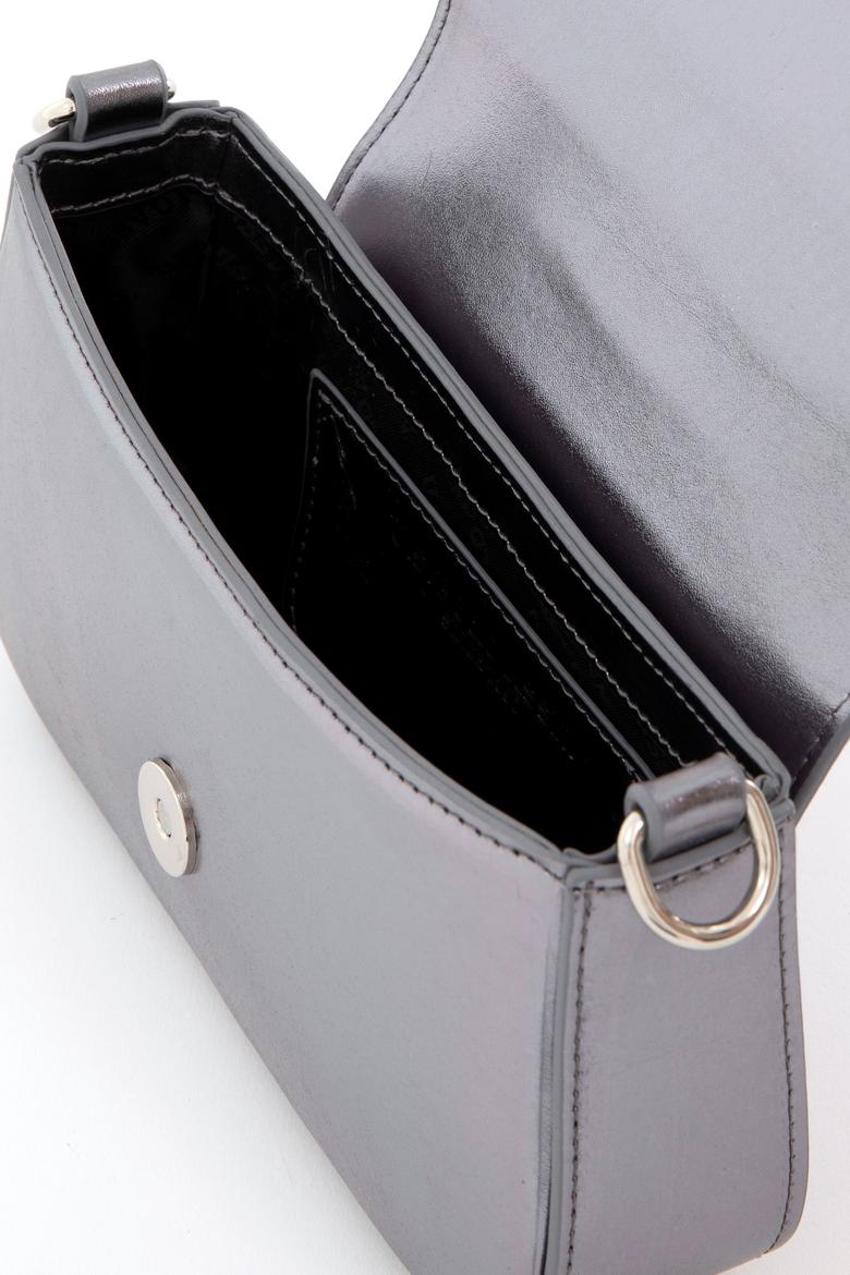 Kadın Gümüş Parlak Abiye Çanta - 50300341001