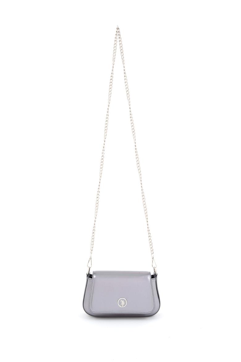 Kadın Gümüş Parlak Abiye Çanta - 50300341001