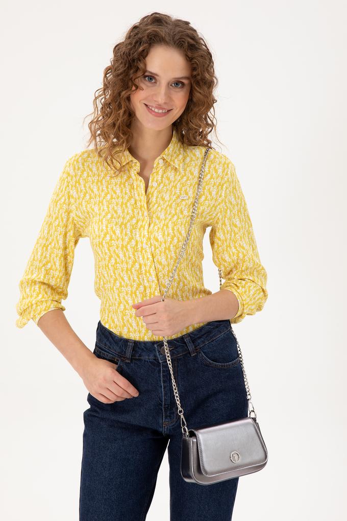 Kadın Gümüş Parlak Abiye Çanta