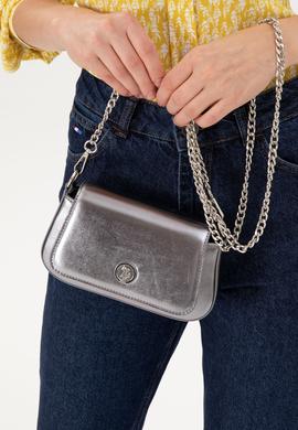 Kadın Gümüş Parlak Abiye Çanta - 50300341001