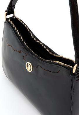 Kadın Siyah Rugan Kol Çantası - 50300337001