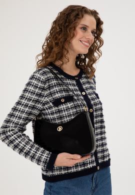 Kadın Siyah Rugan Kol Çantası - 50300337001