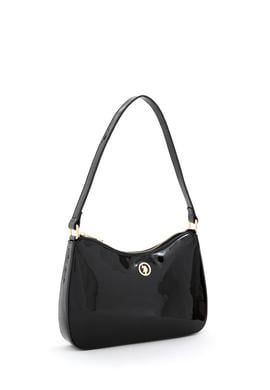 Kadın Siyah Rugan Kol Çantası - 50300337001