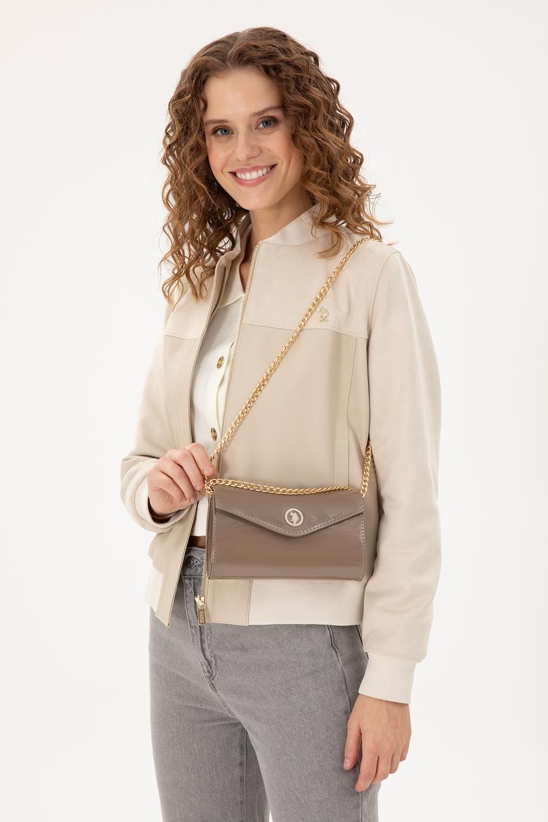 Kadın Vizon Rugan Kol Çantası