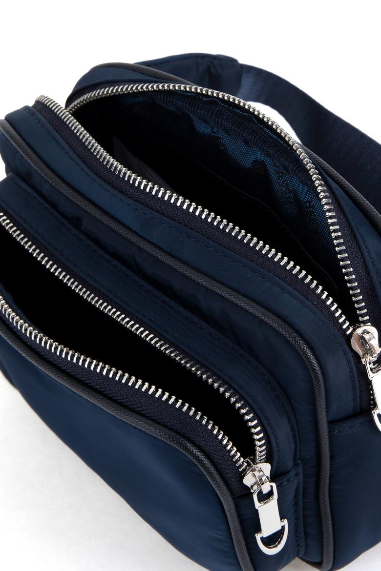 Kadın Lacivert Kapitone Bel Çantası - 50300298002