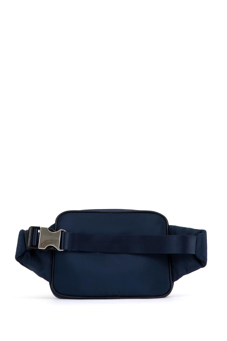 Kadın Lacivert Kapitone Bel Çantası - 50300298002