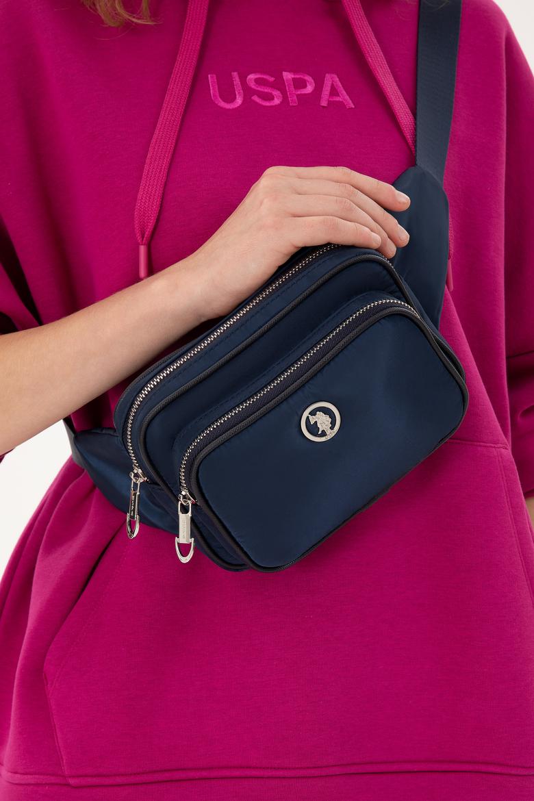 Kadın Lacivert Kapitone Bel Çantası - 50300298002