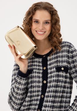 Kadın Sarı Parlak Abiye Çanta - 50300341002