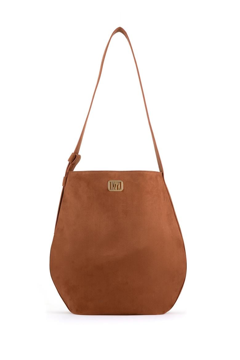 Kadın Taba Süet Kol Çantası - 50300353001