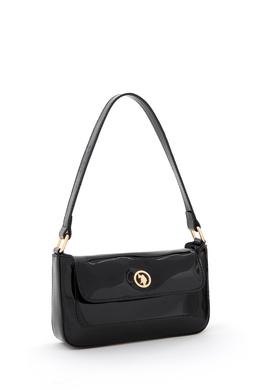 Kadın Siyah Rugan Kol Çantası - 50300338001