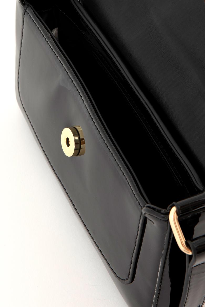 Kadın Siyah Rugan Kol Çantası - 50300338001