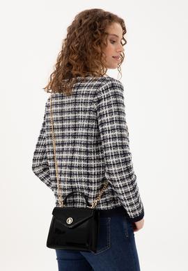 Kadın Siyah Rugan Kol Çantası - 50300333001