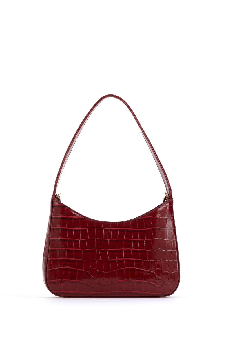 Kadın Bordo Kroko Kol Çantası - 50300342002