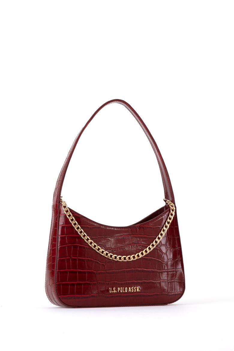 Kadın Bordo Kroko Kol Çantası - 50300342002