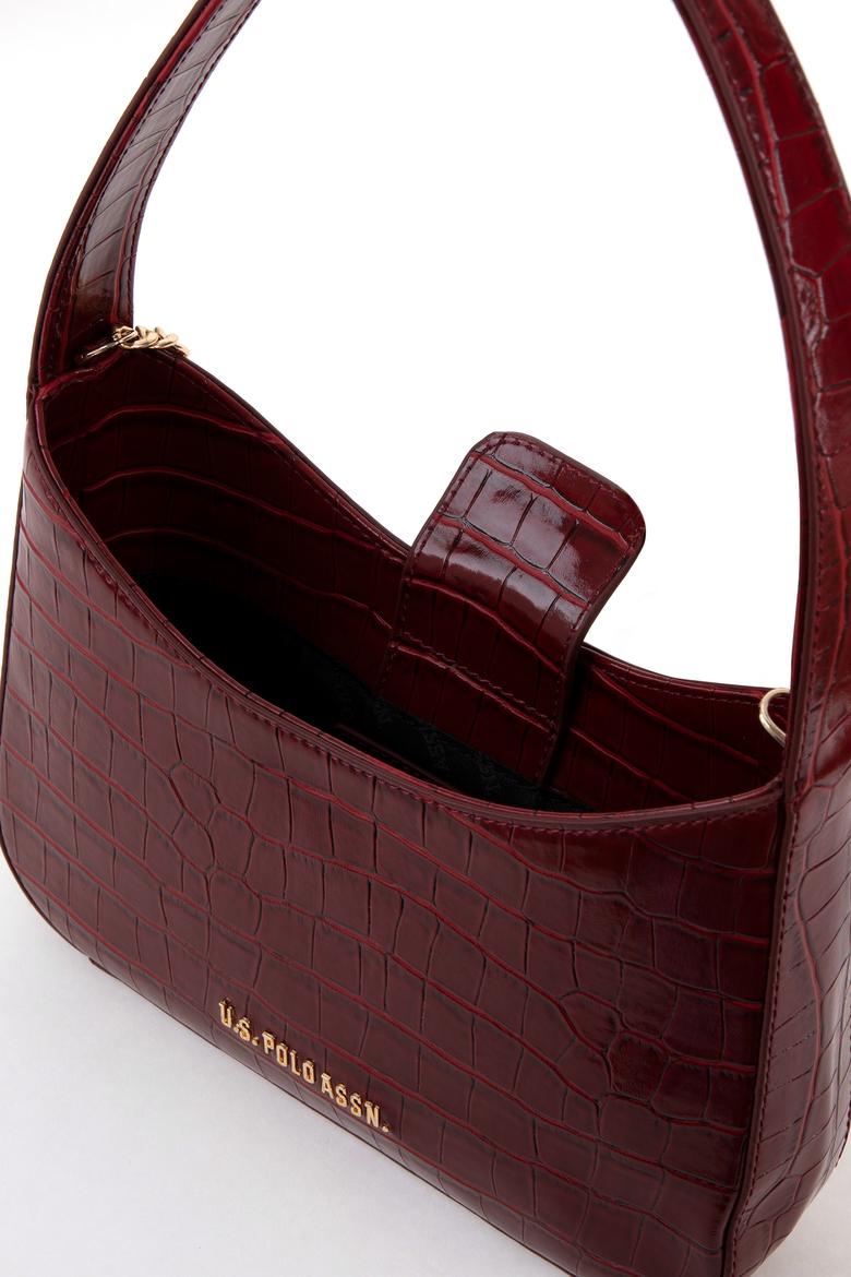 Kadın Bordo Kroko Kol Çantası - 50300342002