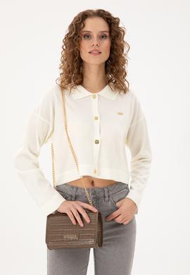 Kadın Kahverengi Kroko Kol Çantası - 50300344003