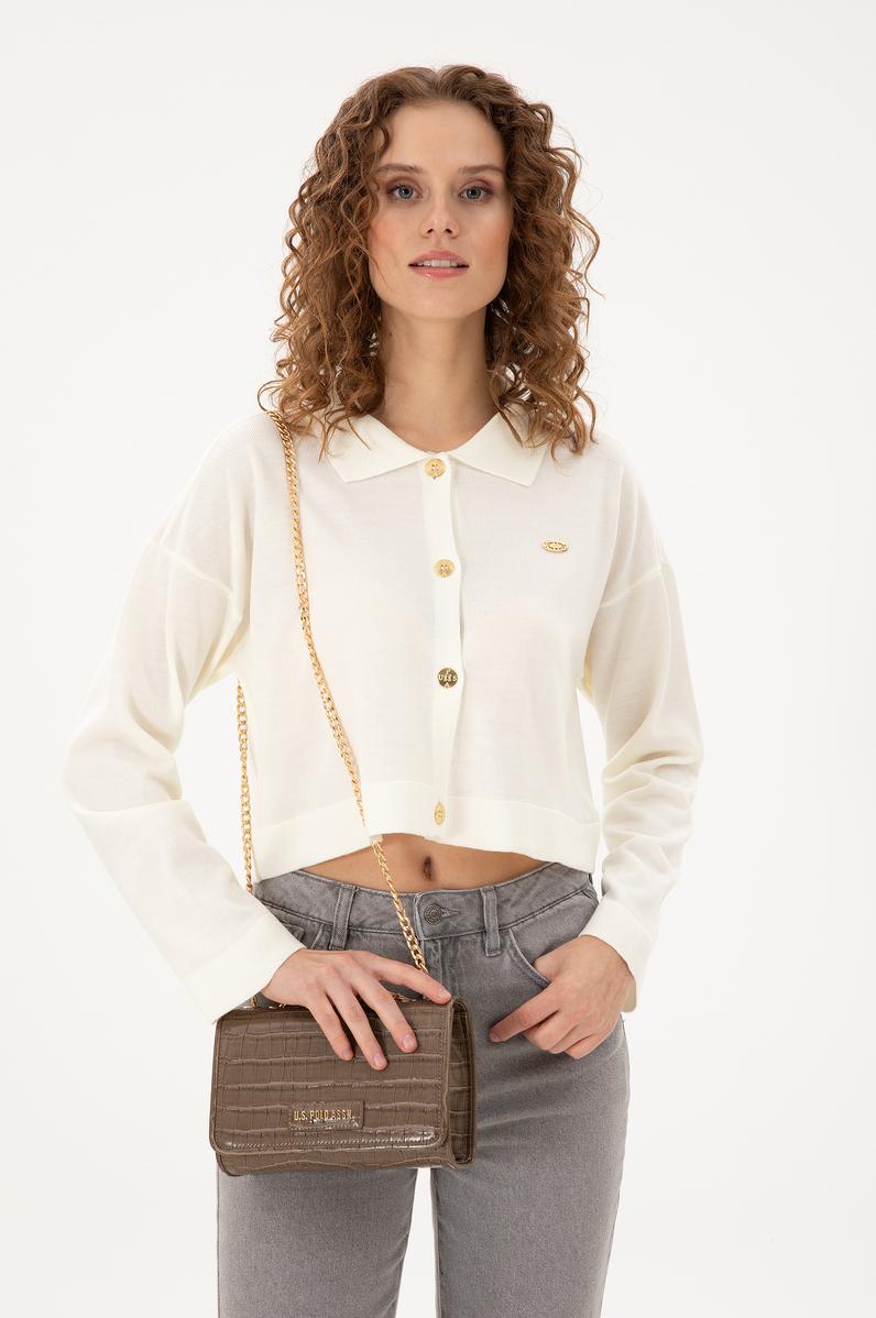 Kadın Kahverengi Kroko Kol Çantası