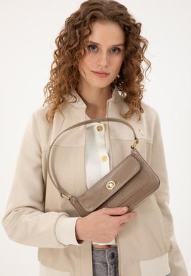 Kadın Vizon Rugan Kol Çantası - 50300338002