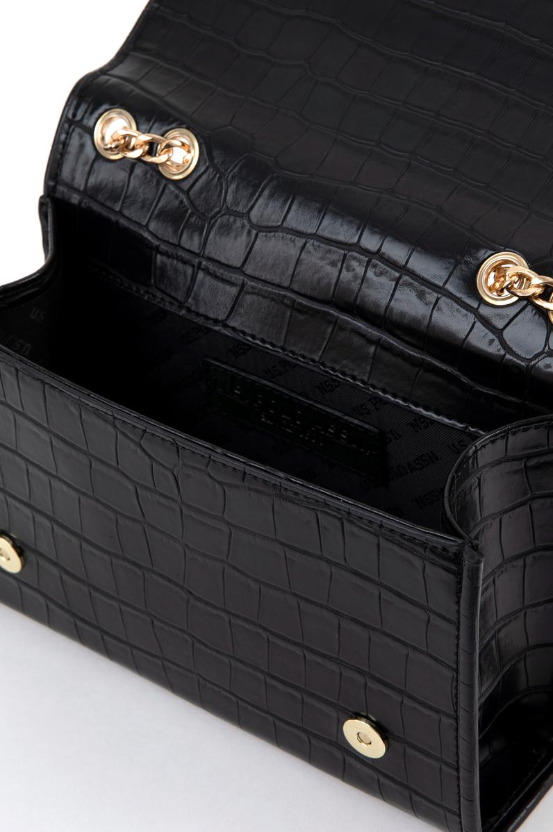 Kadın Siyah Kroko Kol Çantası