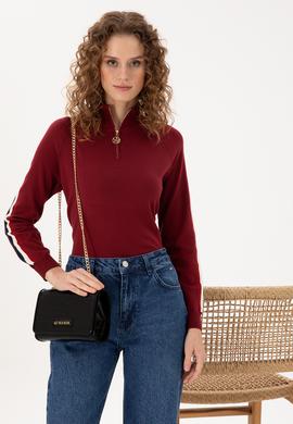 Kadın Siyah Kroko Kol Çantası - 50300344001