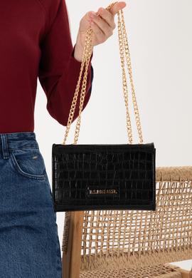 Kadın Siyah Kroko Kol Çantası - 50300344001