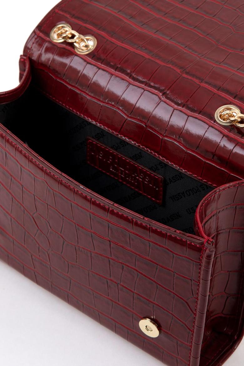 Kadın Bordo Kroko Kol Çantası - 50300344002