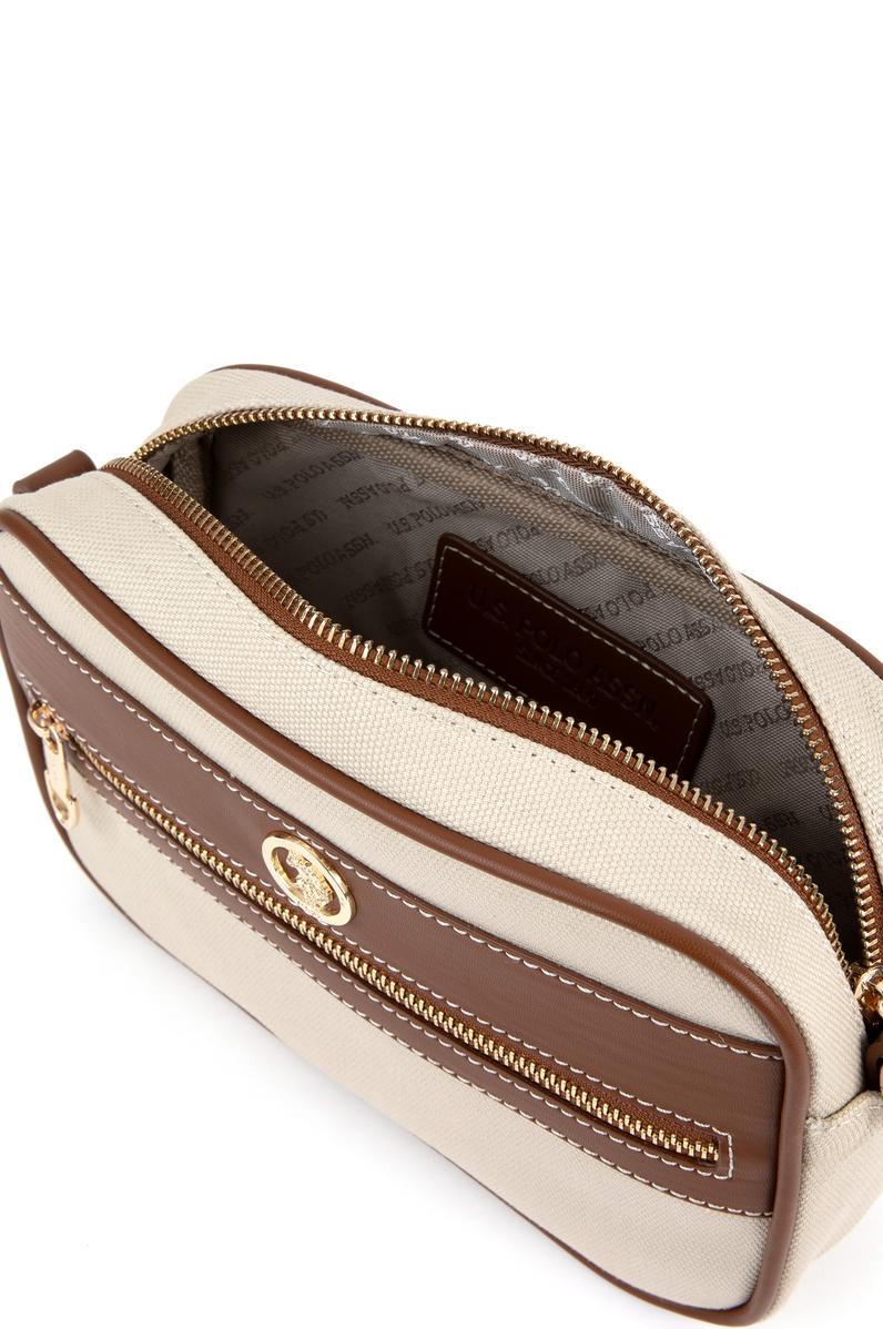 Kadın Krem Kanvas Çapraz Çanta