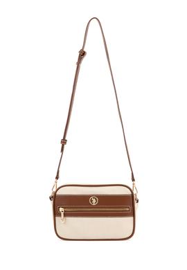 Kadın Krem Kanvas Çapraz Çanta - 50300319001