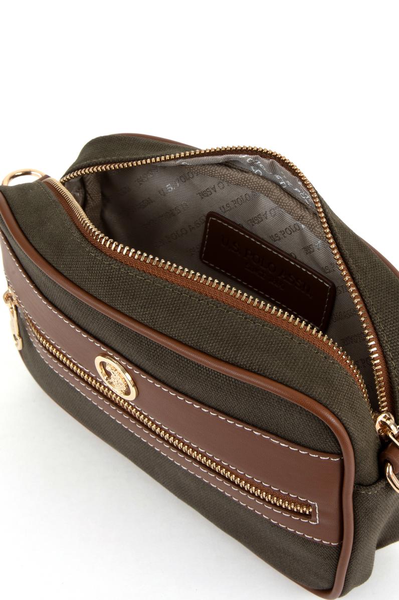 Kadın Haki Kanvas Çapraz Çanta