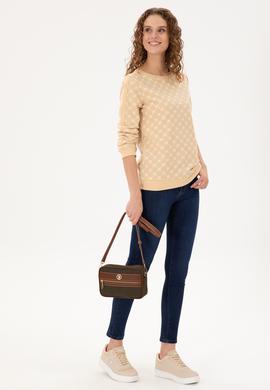 Kadın Haki Kanvas Çapraz Çanta - 50300319002