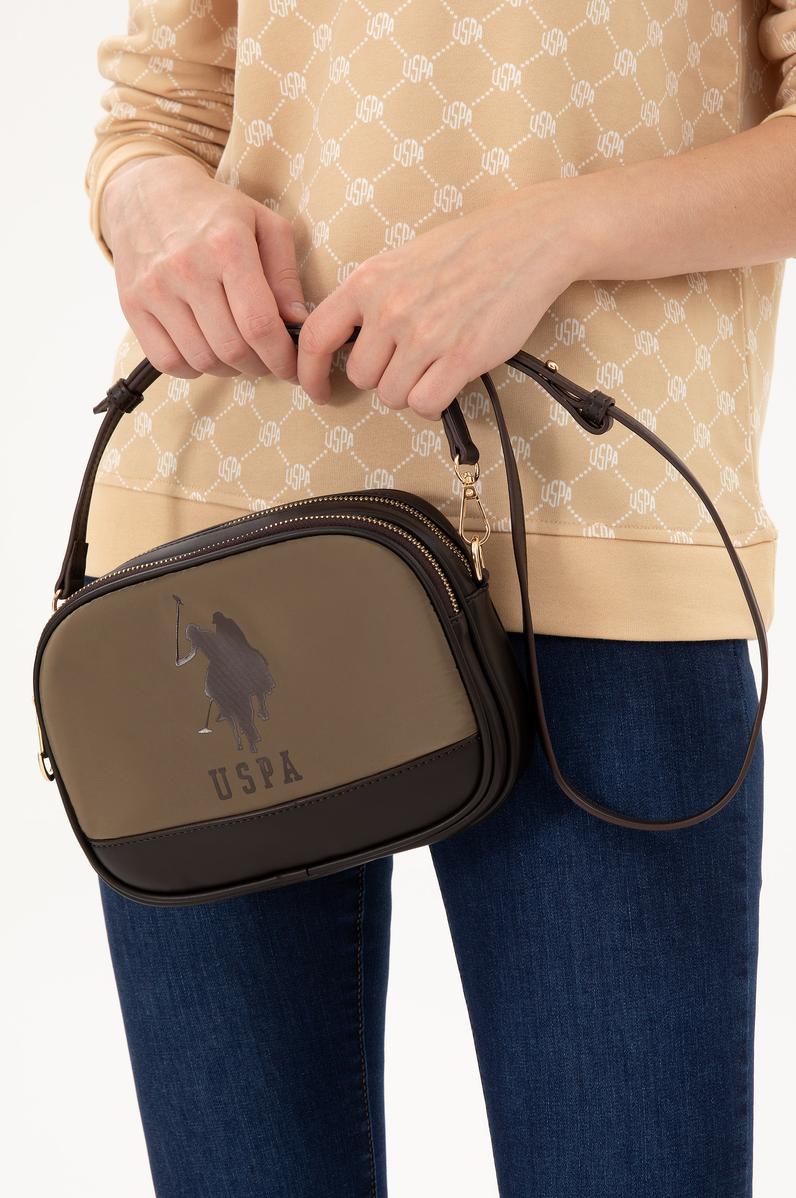 Kadın Haki Kapitone Çapraz Çanta