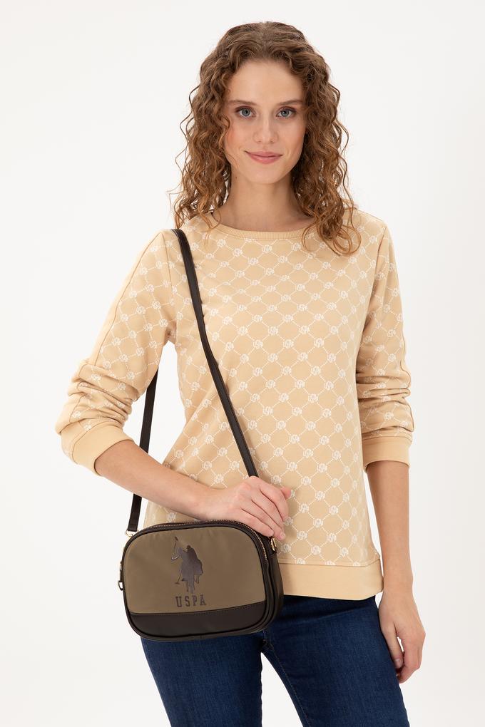 Kadın Haki Kapitone Çapraz Çanta