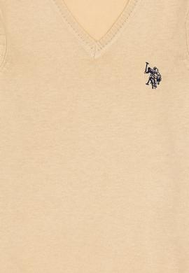 Kız Çocuk Kum V Yaka Basic Kazak - 50294198070