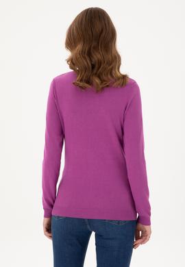 Kadın Violet Basic V Yaka Kazak - 50293542059