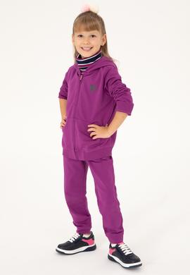 Kız Çocuk Menekşe Fermuarlı Sweatshirt - 50296942027