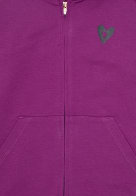 Kız Çocuk Menekşe Fermuarlı Sweatshirt - 50296942027