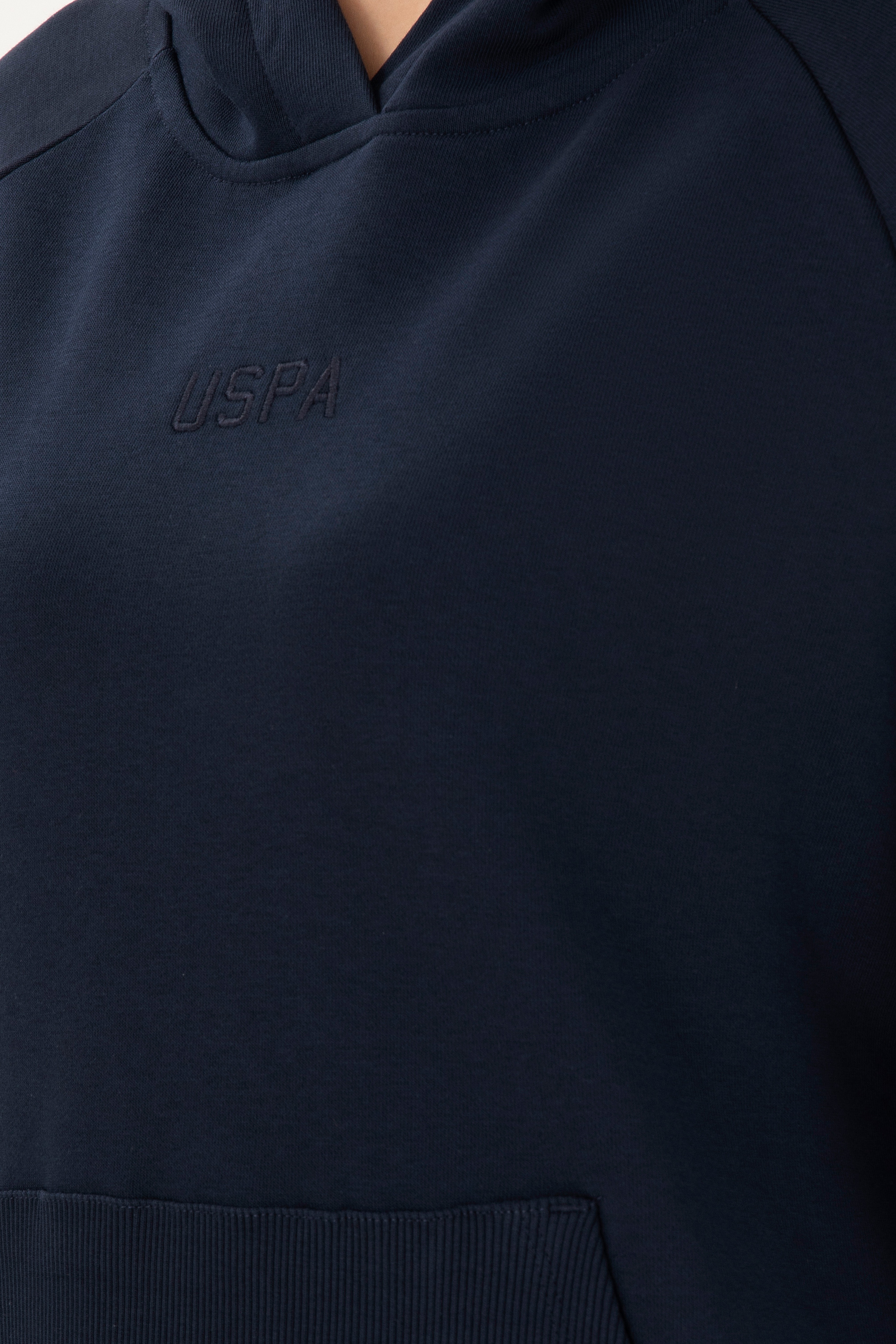 Kadın Lacivert Kapüşonlu Sweatshirt