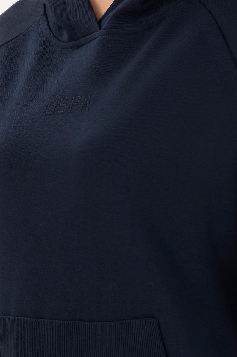 Kadın Lacivert Kapüşonlu Sweatshirt