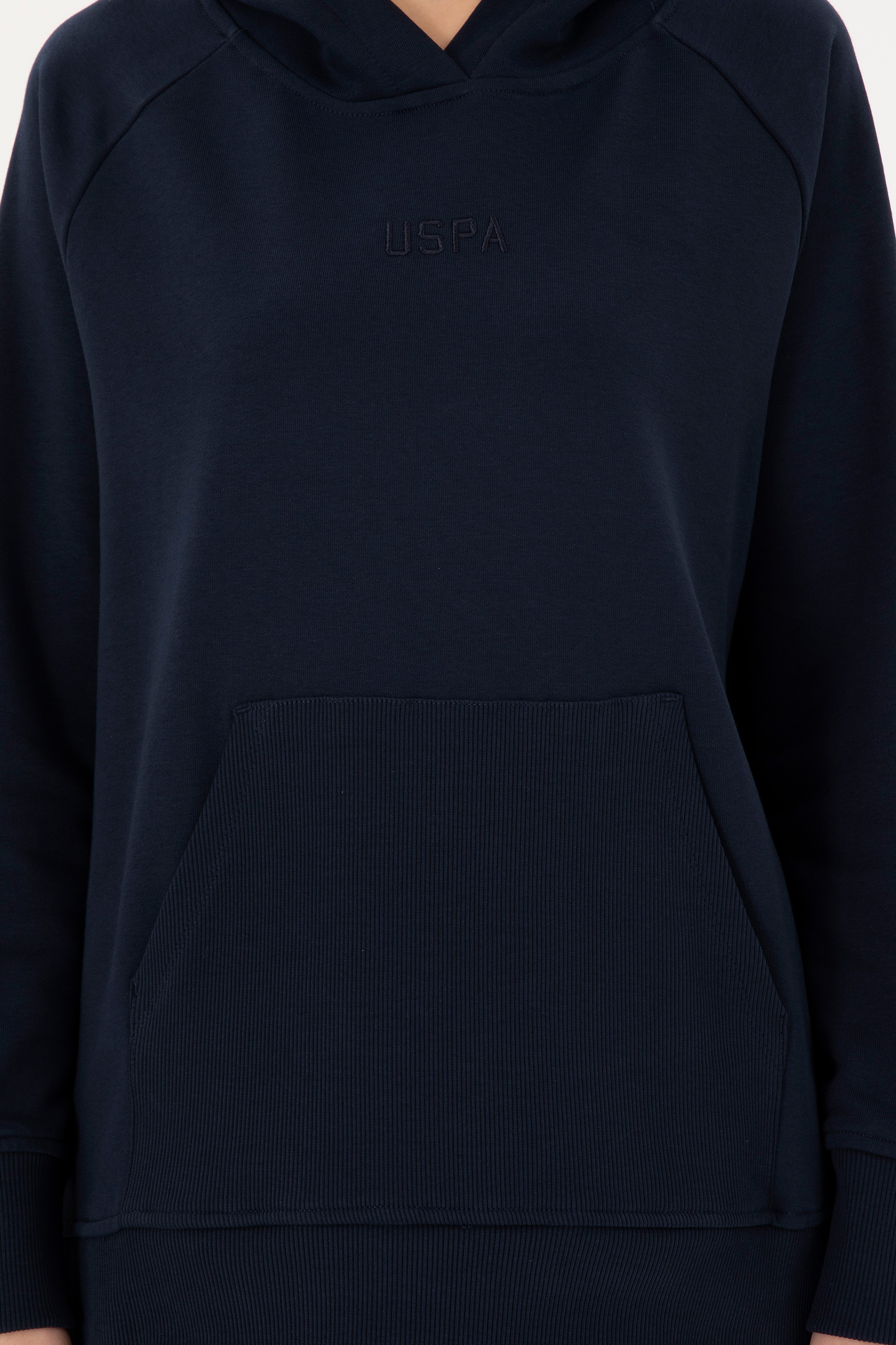 Kadın Lacivert Kapüşonlu Sweatshirt