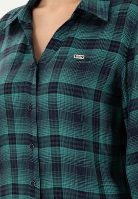 Kadın Mint Uzun Kollu Gömlek - 50291117012